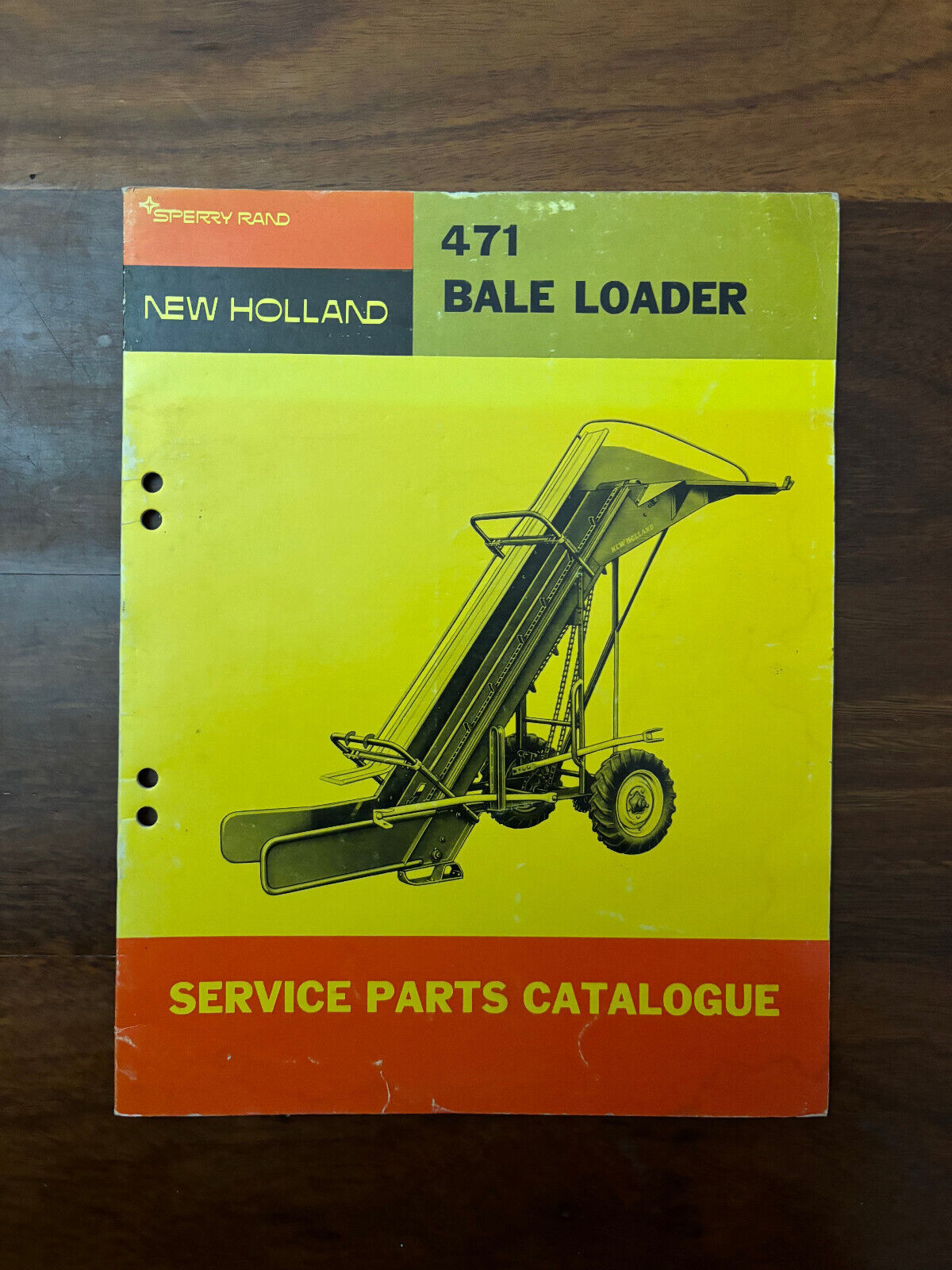 SPERRY RAND 471 NEW HOLLAND BALE LOADER SERVICE PARTS CATALOGUE