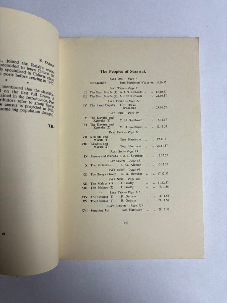 The Peoples of Sarawak (Softcover, 1959)