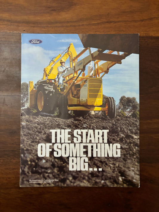 Ford Tractor 445 545 Backhoe Loader Loaders Brochure