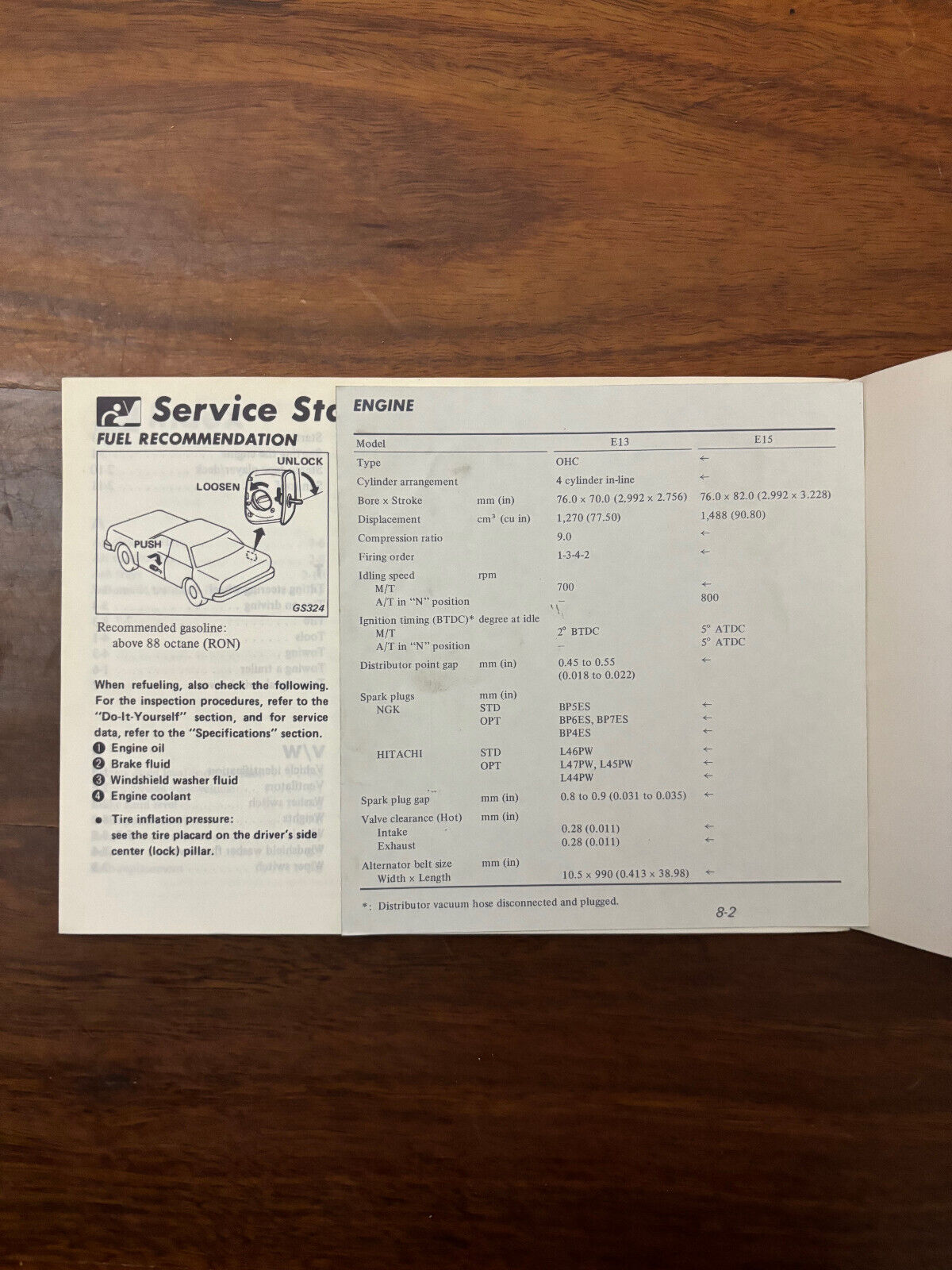 Datsun Nissan Pulsar N10 Series Owners Manual 1981