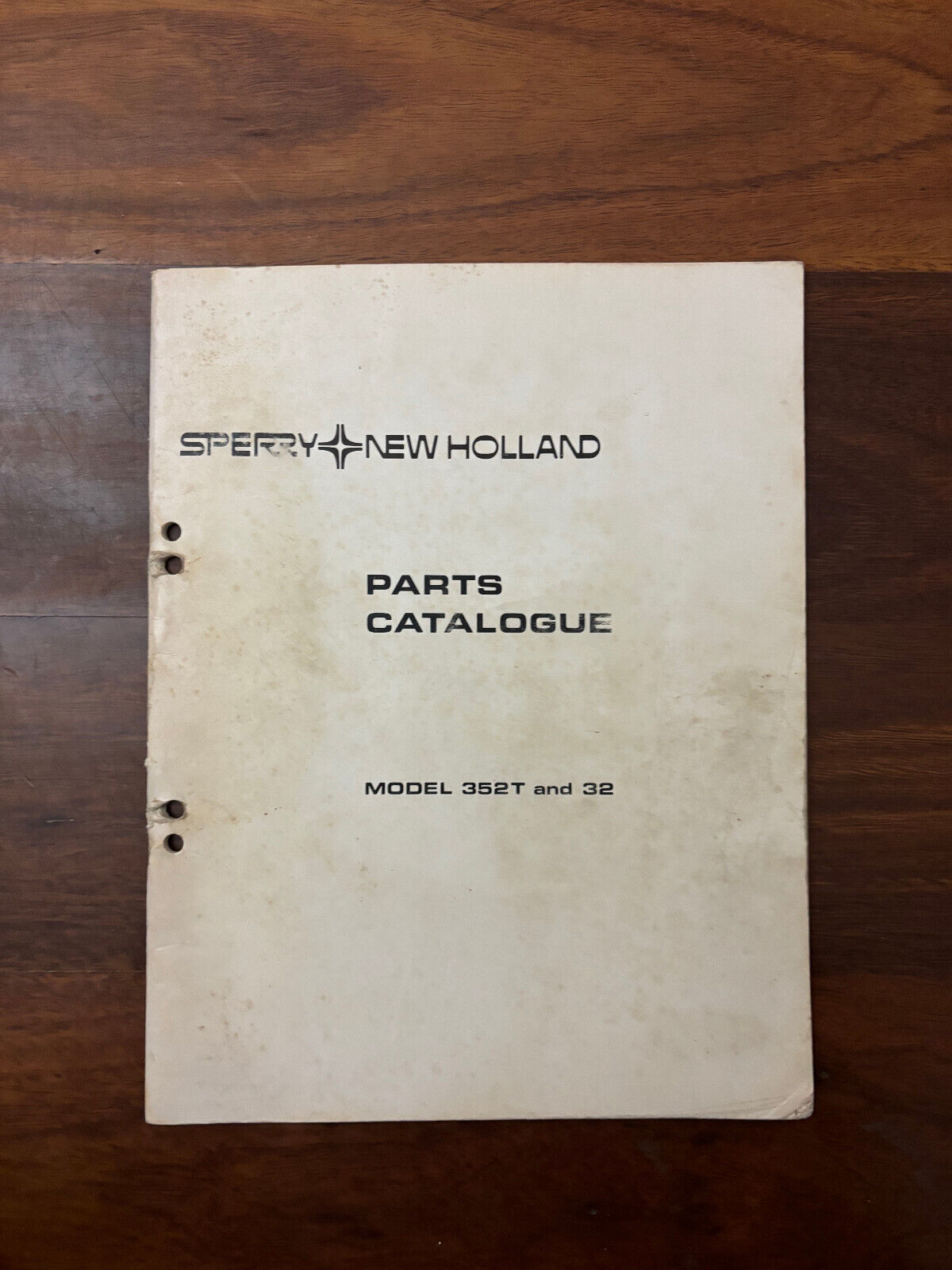 SPERRY NEW HOLLAND MODEL 352T & 32 TWIN MILL GRINDER MIXER PARTS CATALOGUE