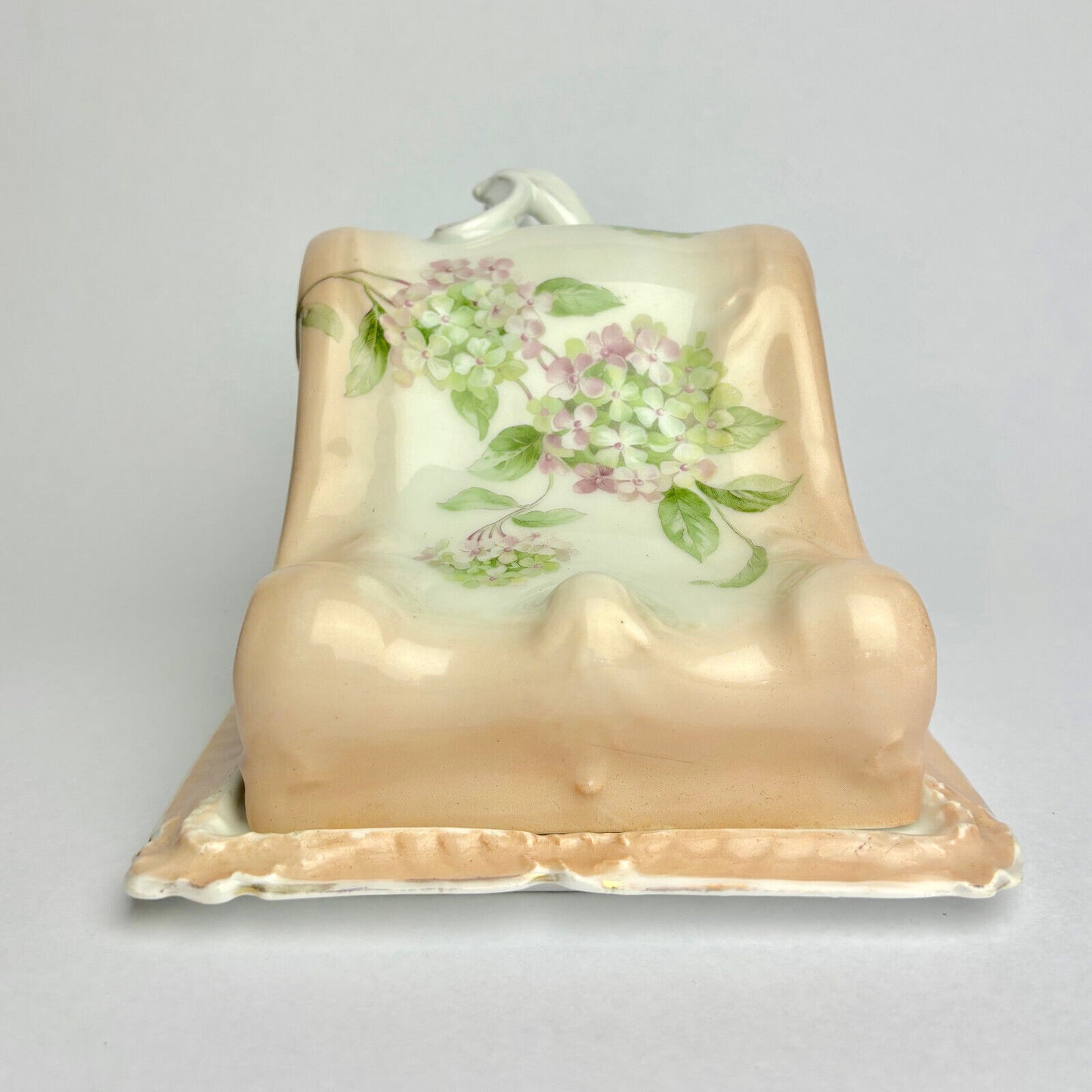Pink Large Victorian Cheese Dish and Cover