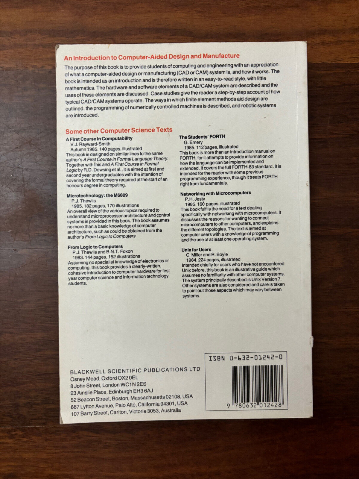 Introduction to Computer Aided Design and Manufacture (Computer