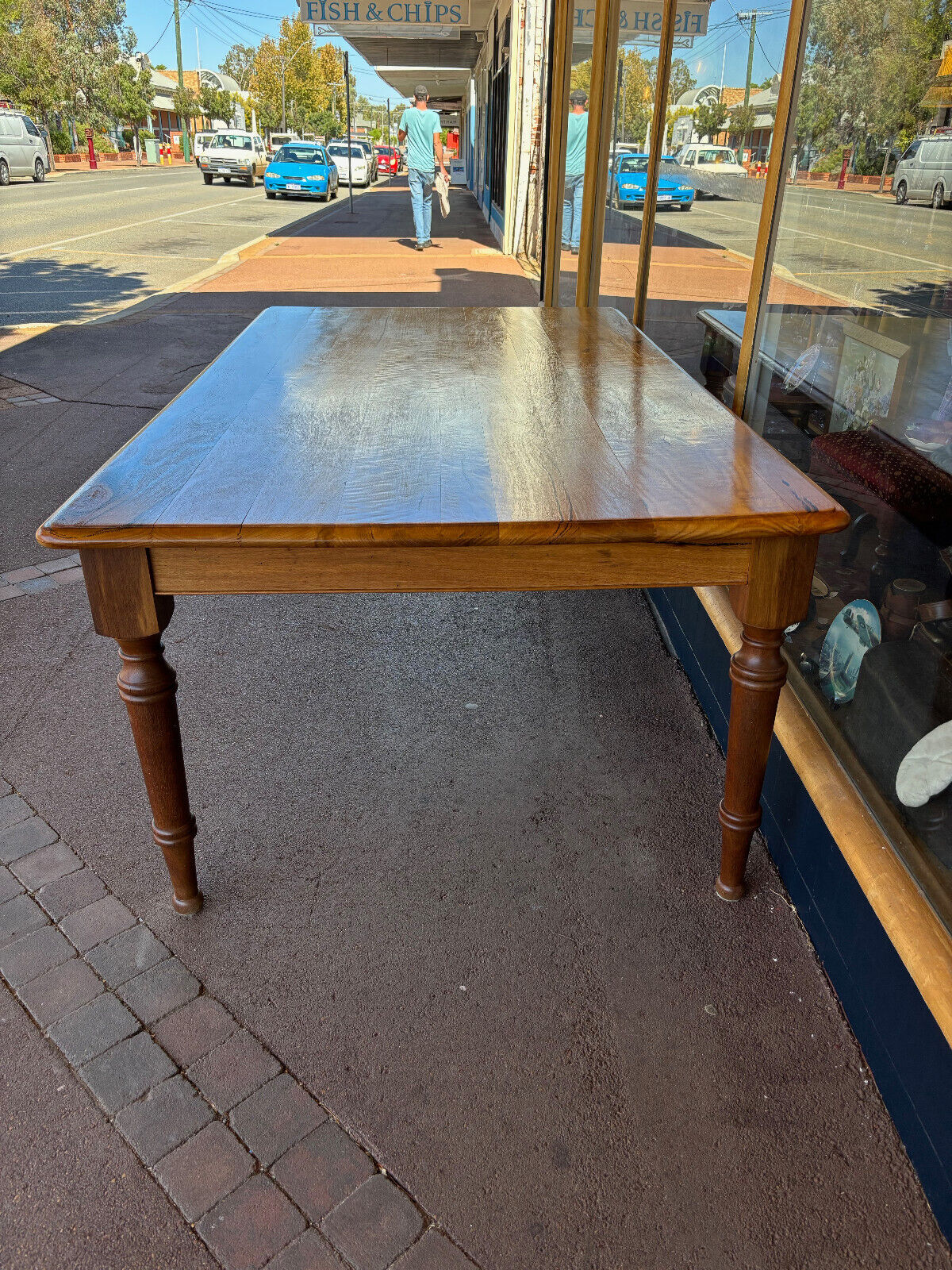 Stunning handmade Marri table with Wandoo legs