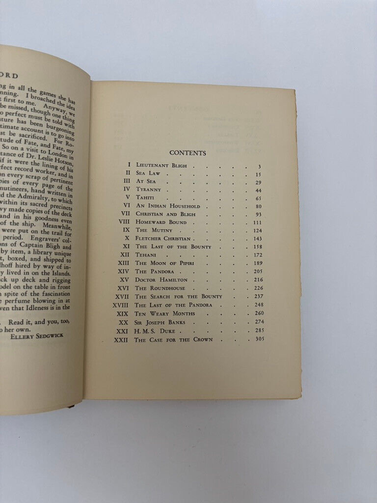 Mutiny on the Bounty Nordhoff, Charles & James Norman Hall Little Brown Publish