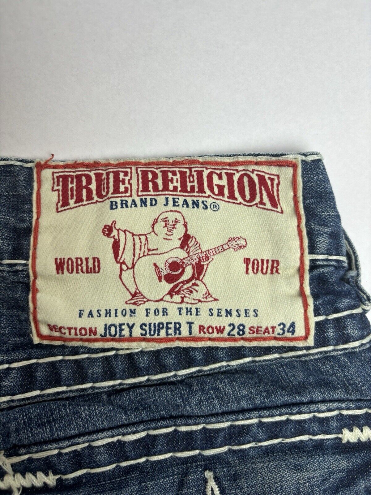 True religion Women's JEANS Joey Super T DEEP LAGOON 28w 34L