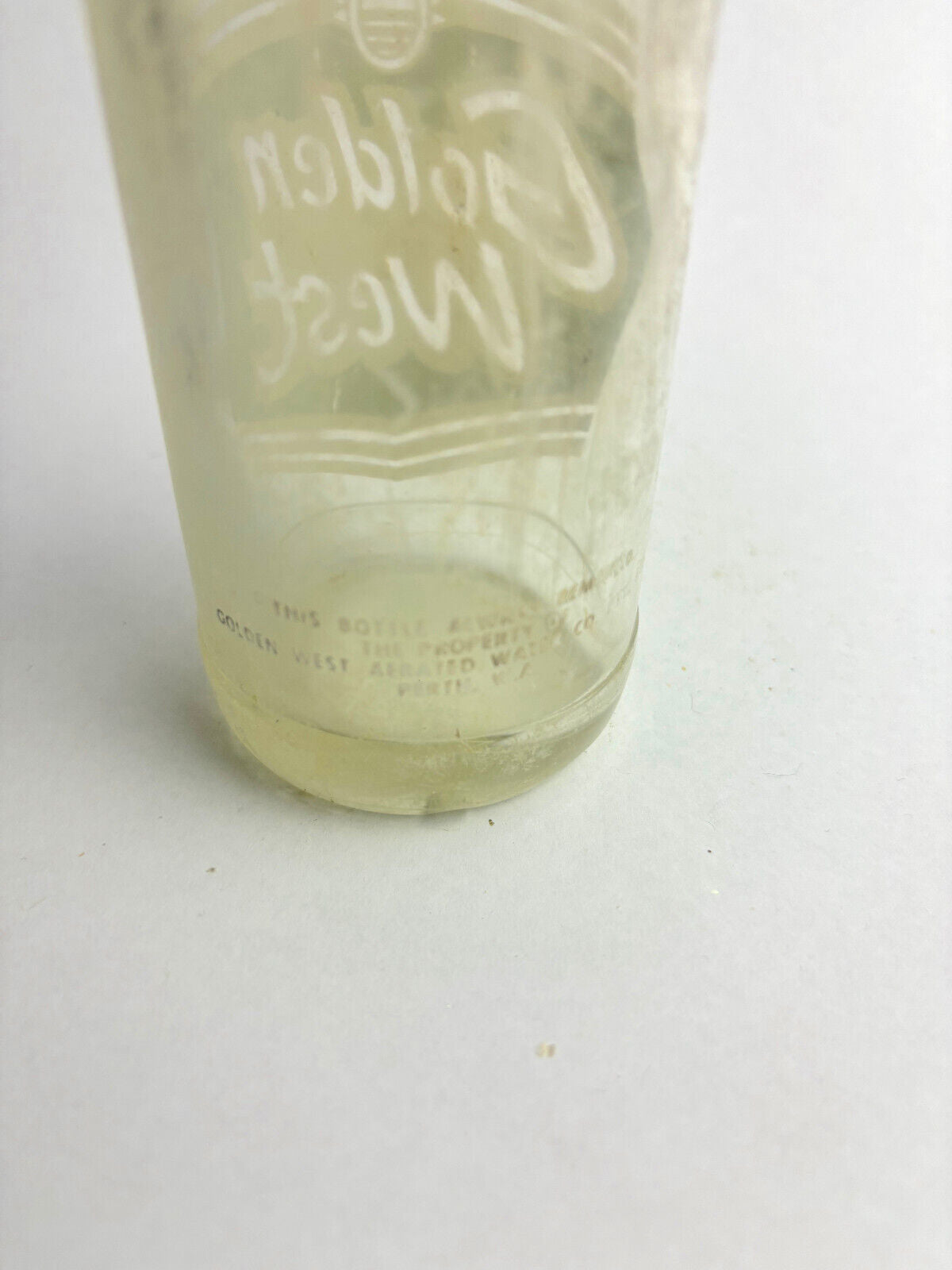 Golden West pyroglaze bottle, Perth WA