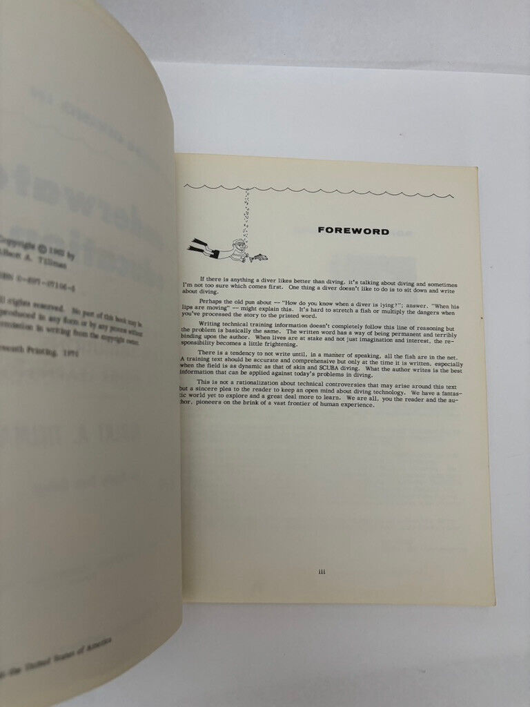 Underwater Education by Al Tillman (Softcover, 1962)
