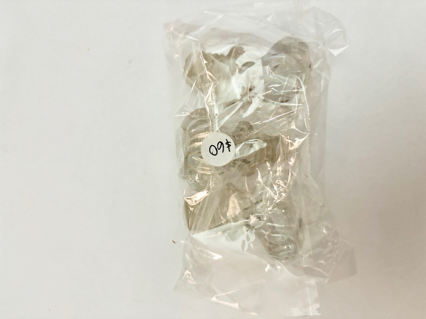 Three Antique Threaded Glass Drawer Handles