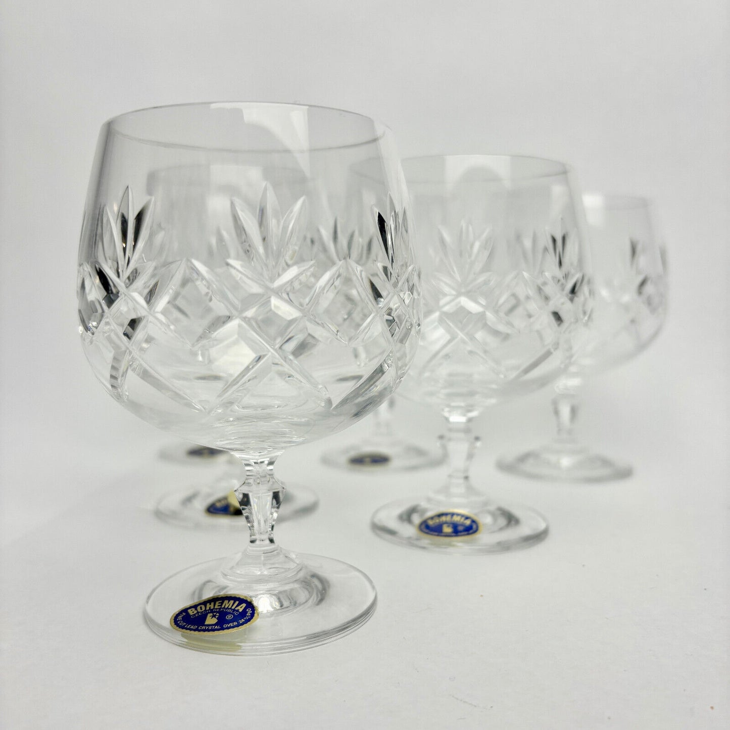 Bohemia Lead Crystal Glass 6pc