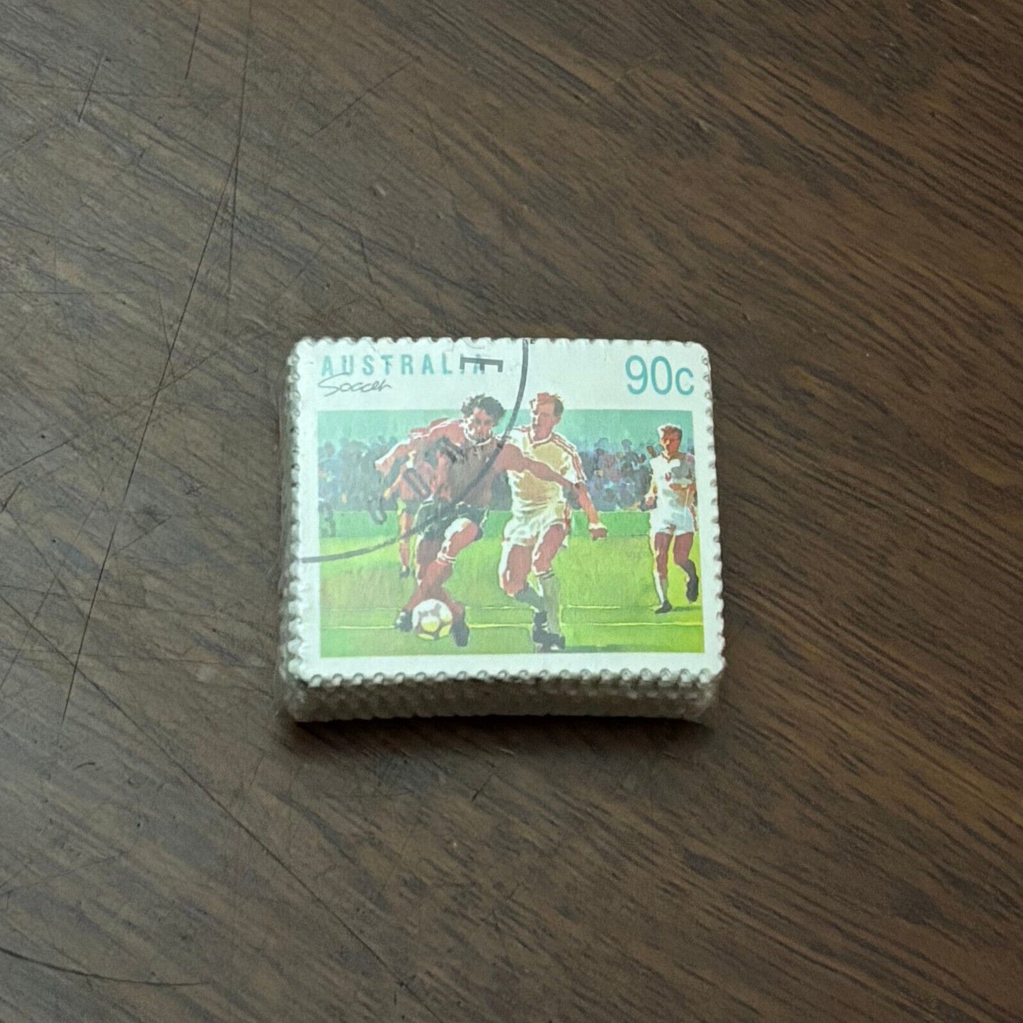 1991 Sports Definitives 90c Soccer Stamps x 100 off