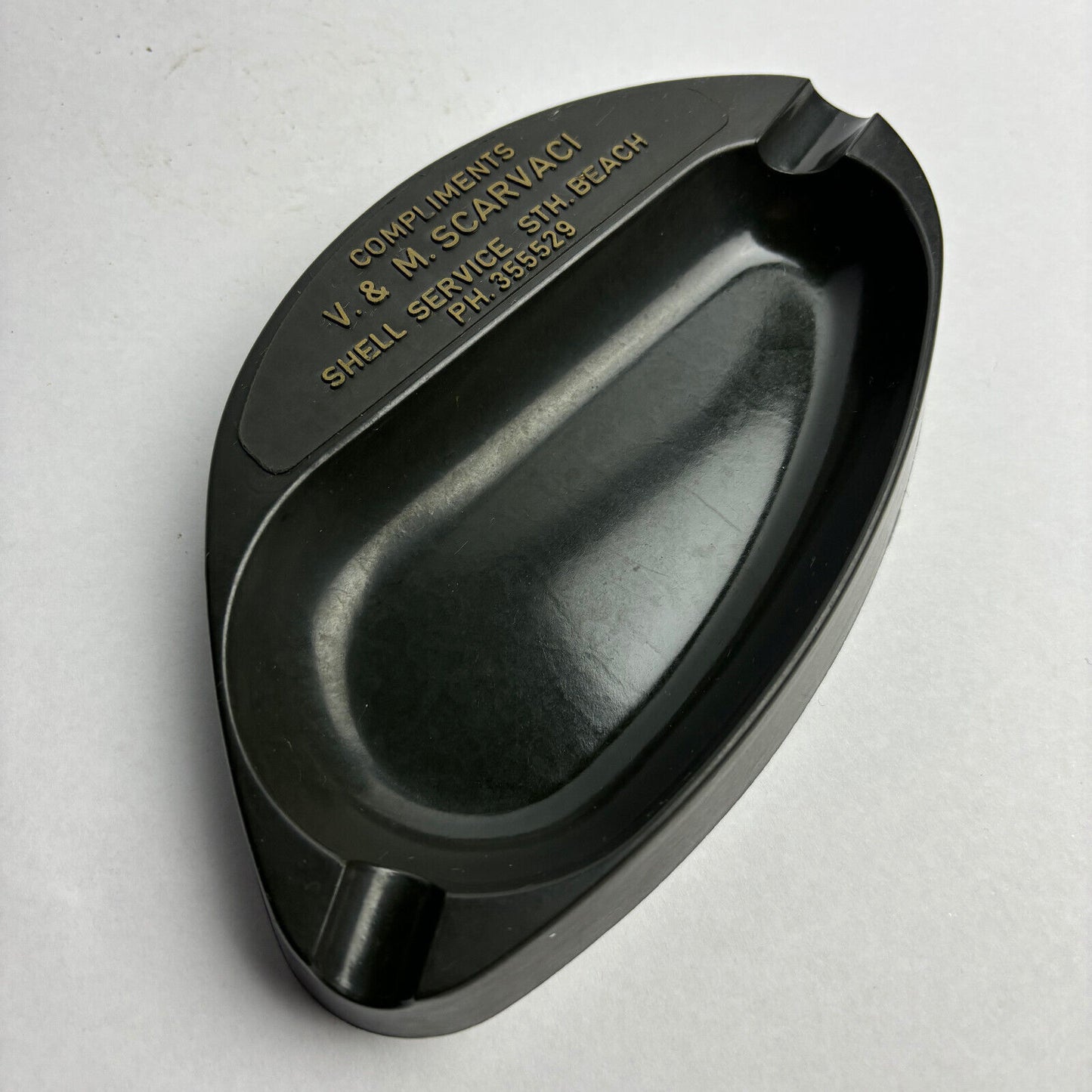 Shell Service Station South Beach Fremantle Vintage Bakelite Ashtray Scarvaci