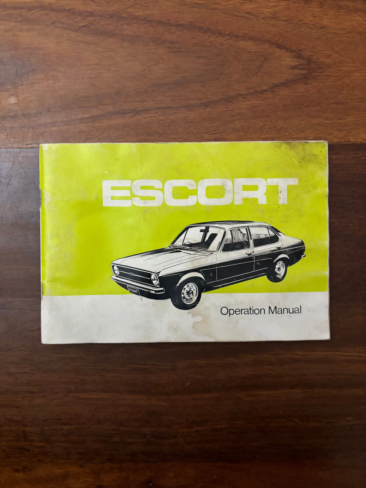 Ford Escort Operation Manual