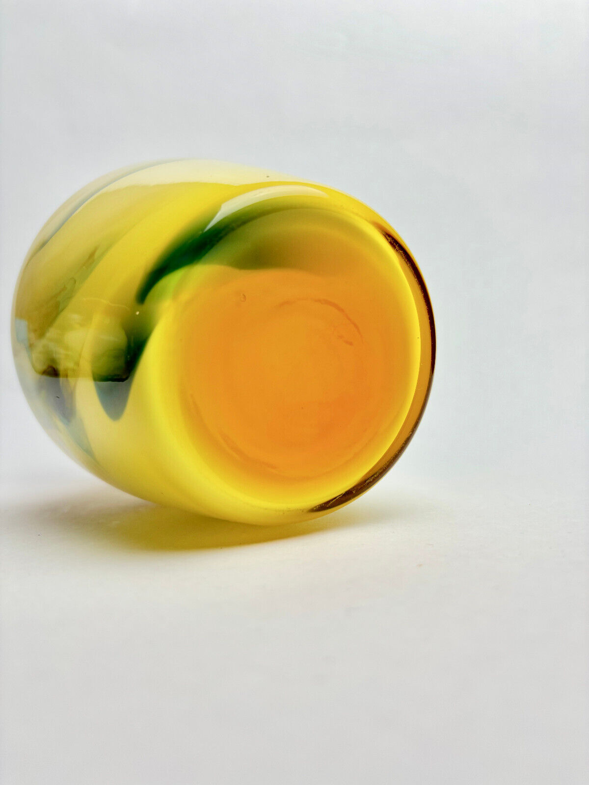 Pair of Ambergine Glass Vases (16cm tall)