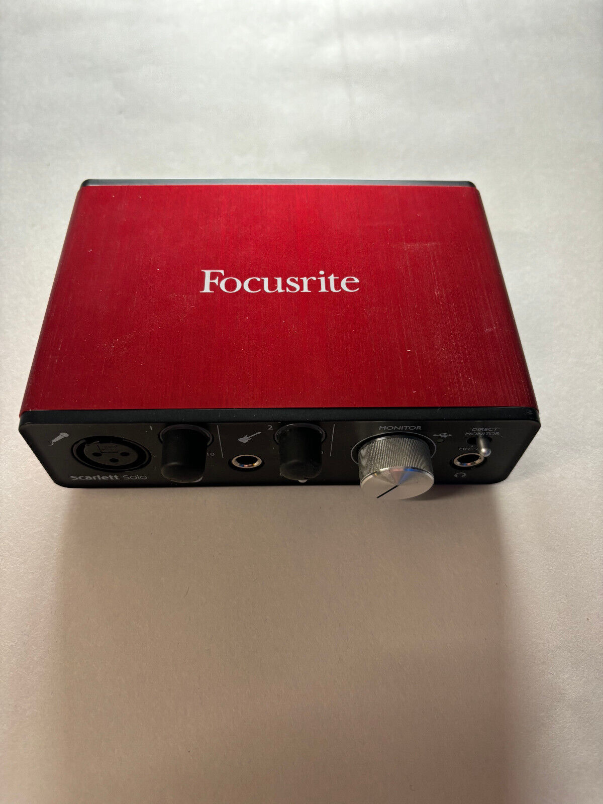 Focusrite Scarlett Solo 2nd Gen USB Audio Interface w/ Cable - PERFECT CONDITION