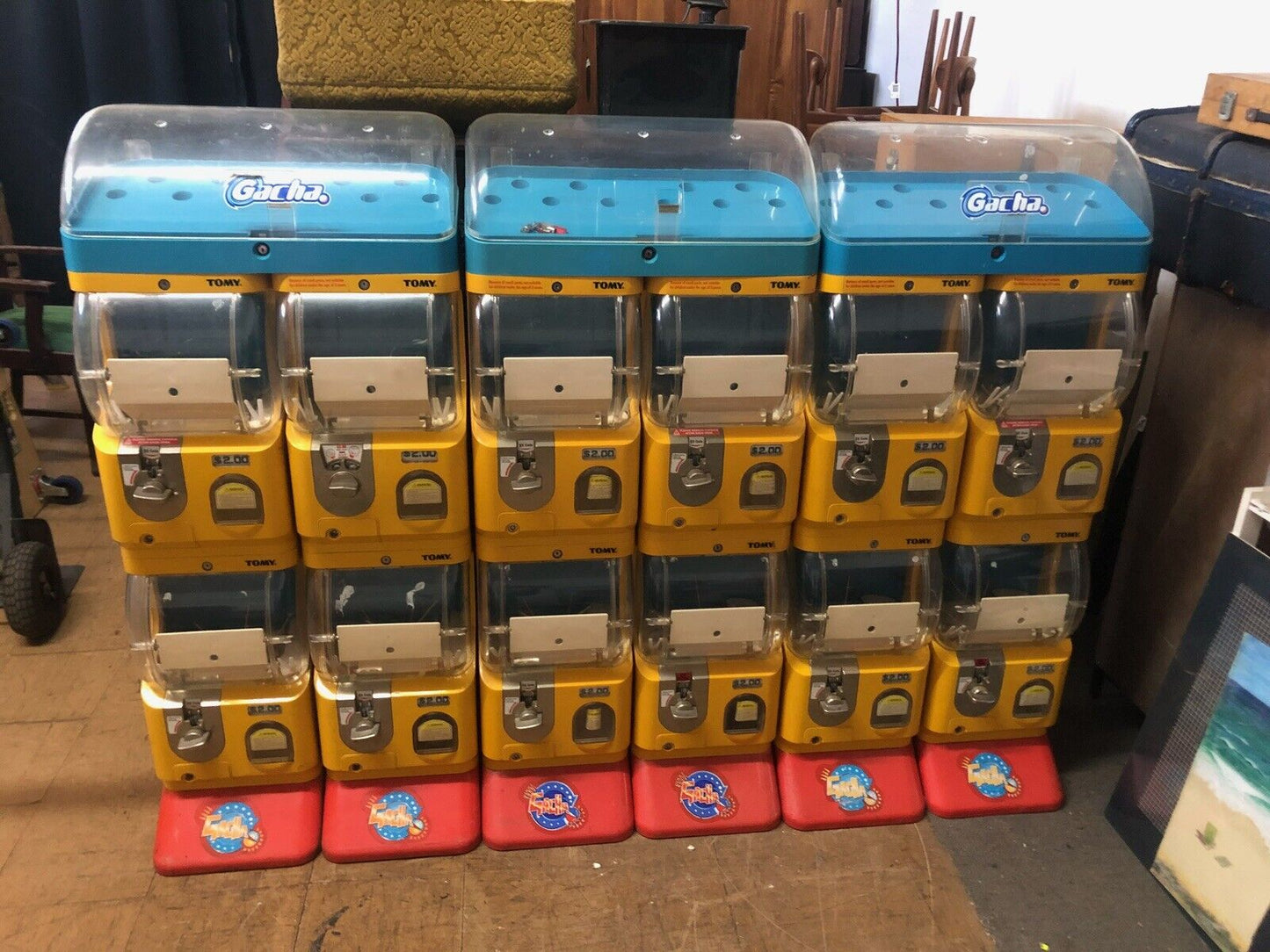 Tomy Capsule World Coin Op Toy Vending Machines
