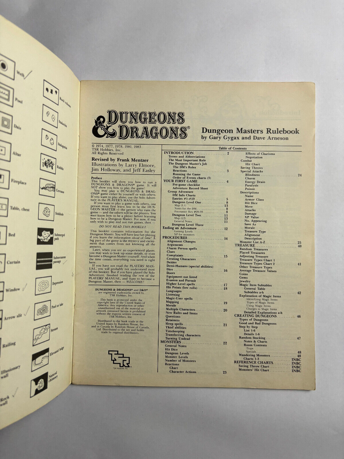 Vintage Dungeons & Dragons Players Manual D Masters Rulebook Basic Set of 2 1983