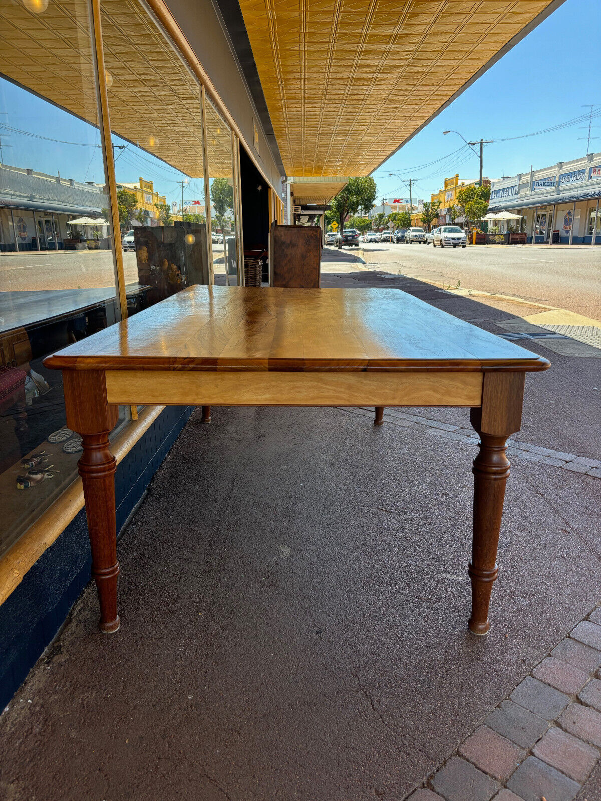 Stunning handmade Marri table with Wandoo legs