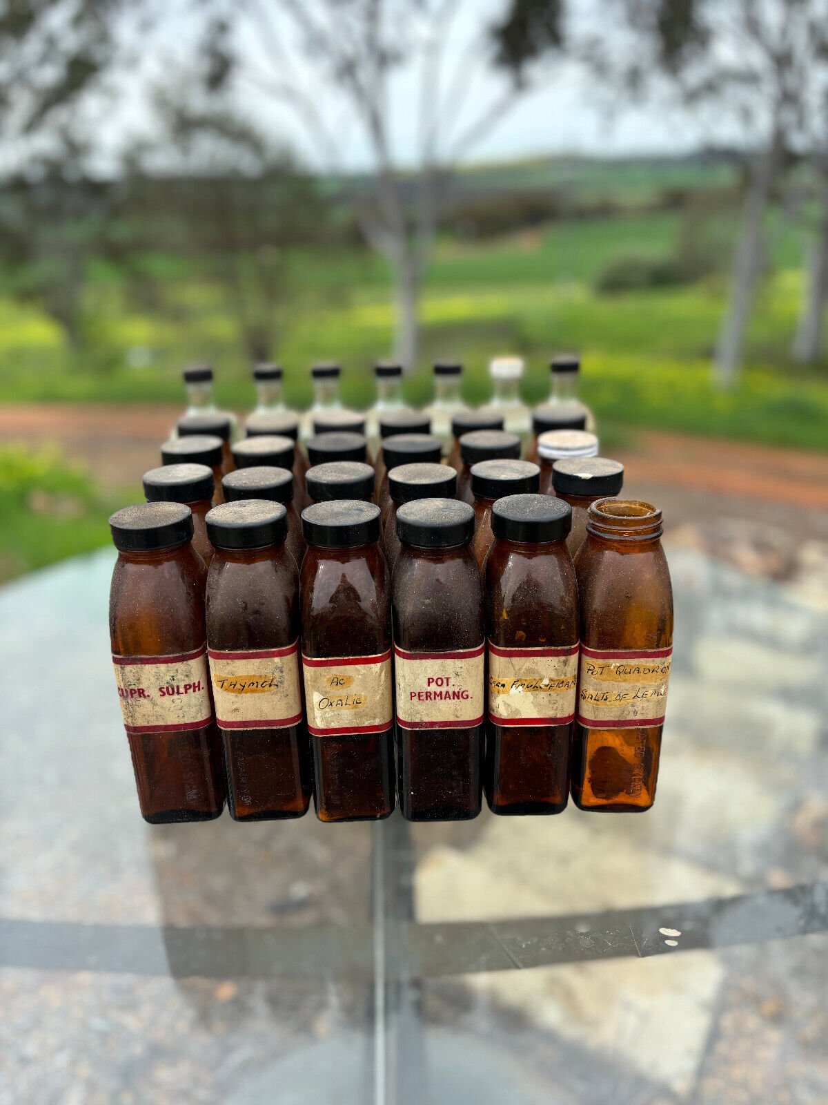 Bulk Lot Vintage Apothecary Bottles x 31