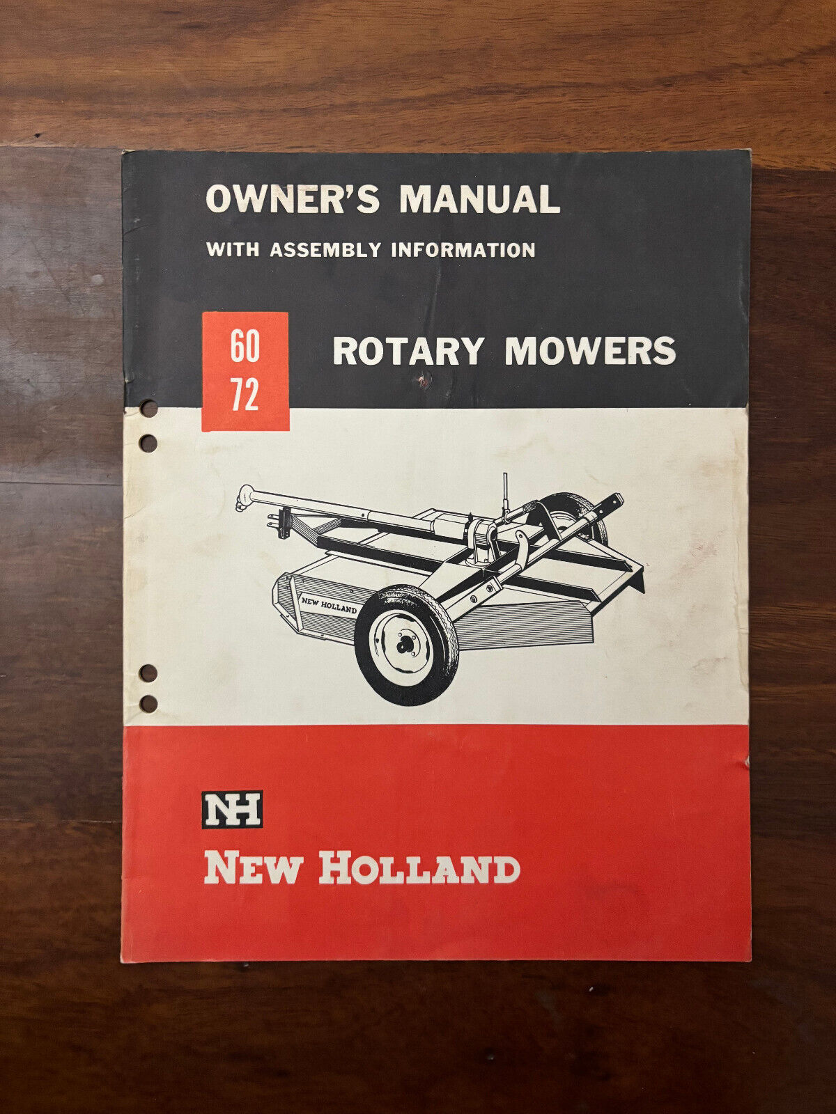 New Holland 60 72 Rotary Mower Owner's Manual issue 5-75