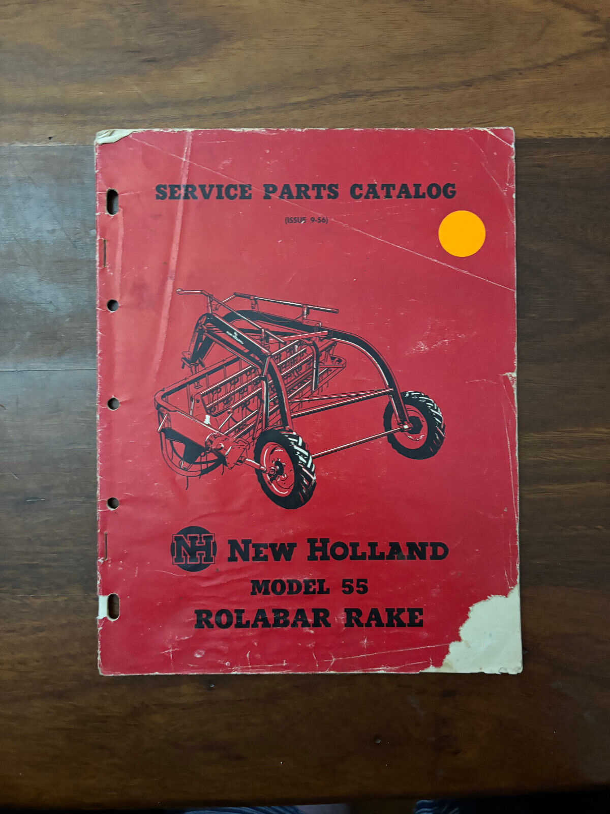 New Holland Rolabar Rake Model 55 Operating Instructions Issue 9-56