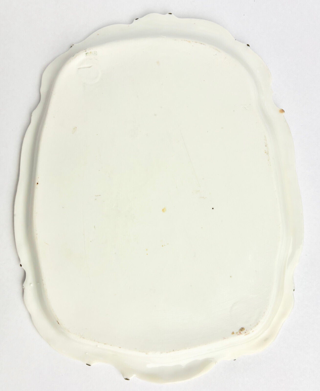 Large White Victorian Cheese Dish and Cover