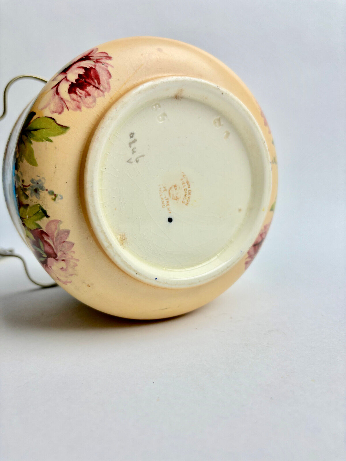 Crown Devon Stoke on Trent Pottery Biscuit Barrel