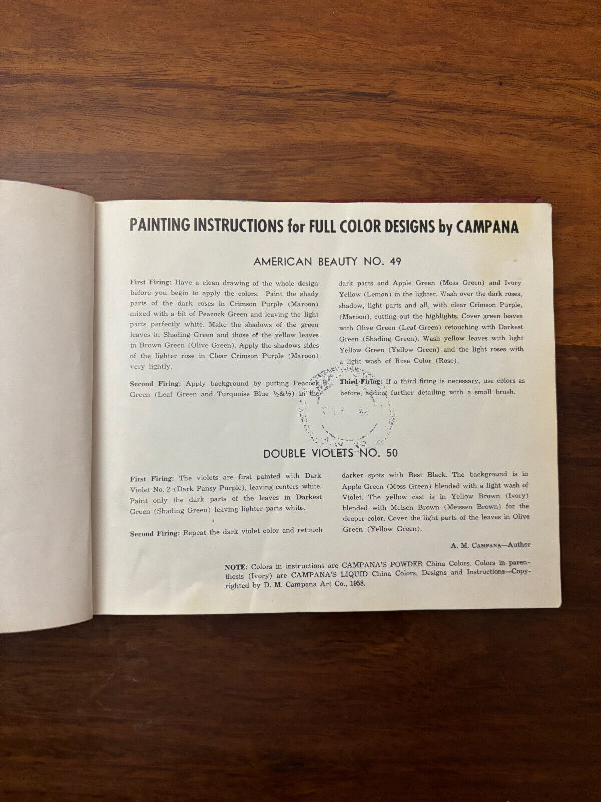 55 FULL COLOR DESIGNS PAINTED BY DM CAMPANA