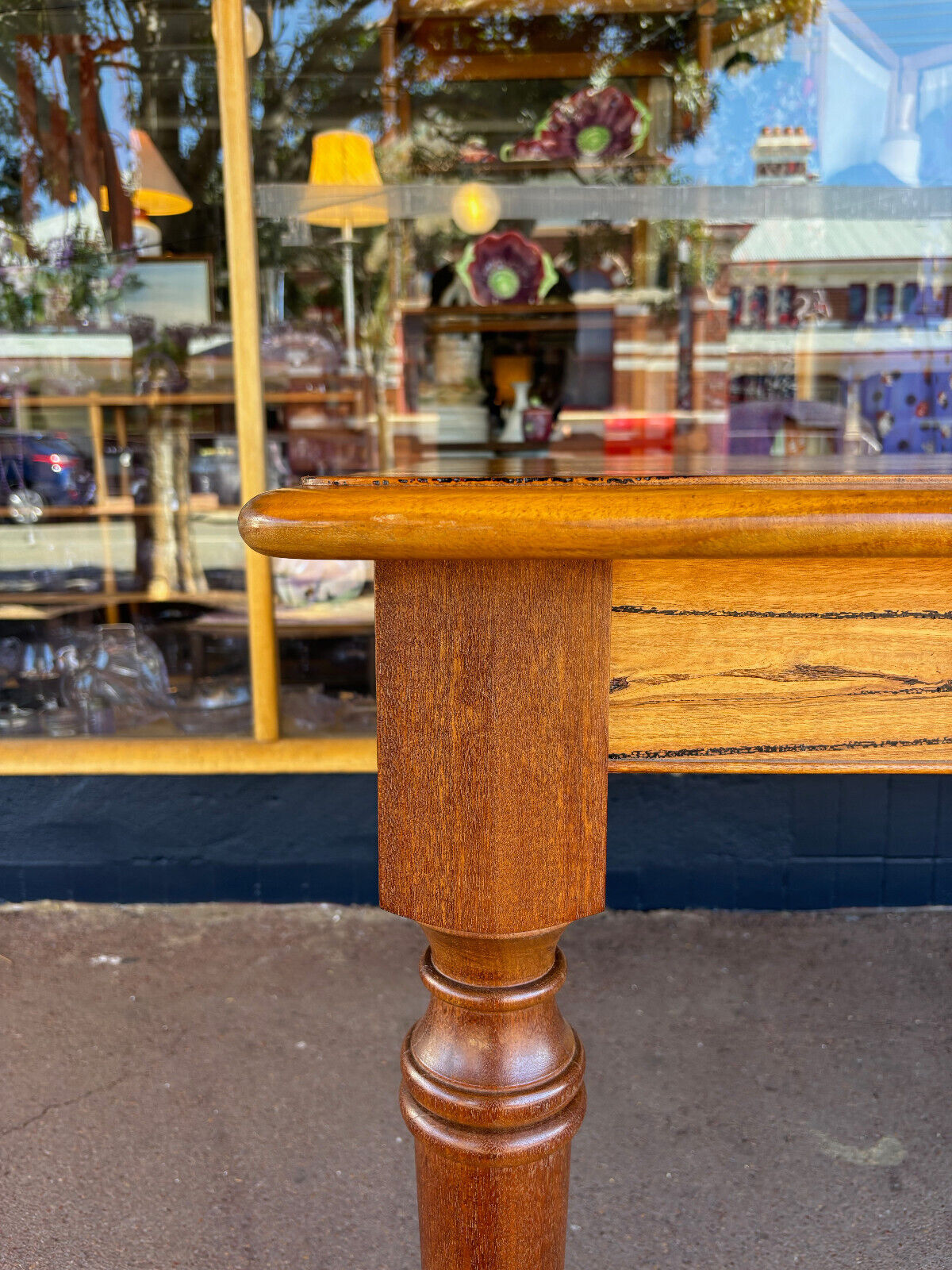 Stunning handmade Marri table with Wandoo legs