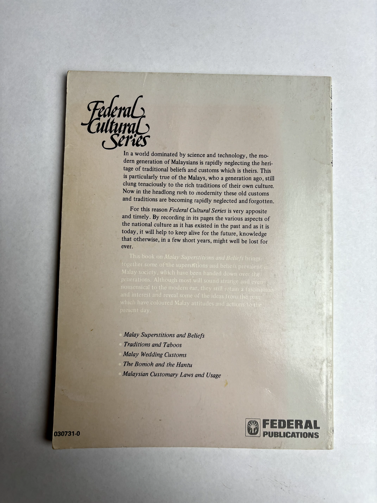 Malay Superstitions and Beliefs by Haji Mohtarbin H. Md. Dom