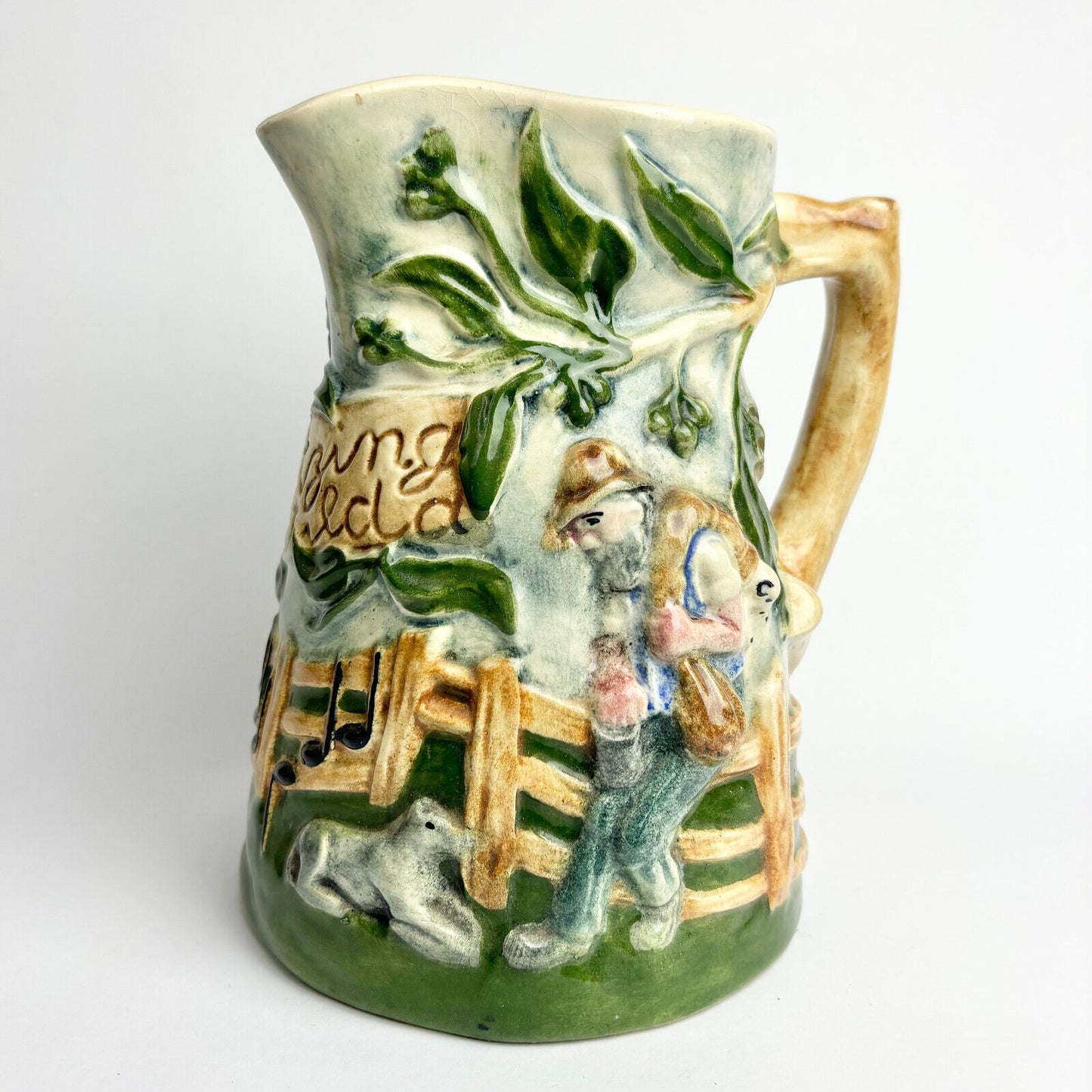 Large Vintage Diana Pottery "Waltzing Matilda" musical jug. 1951