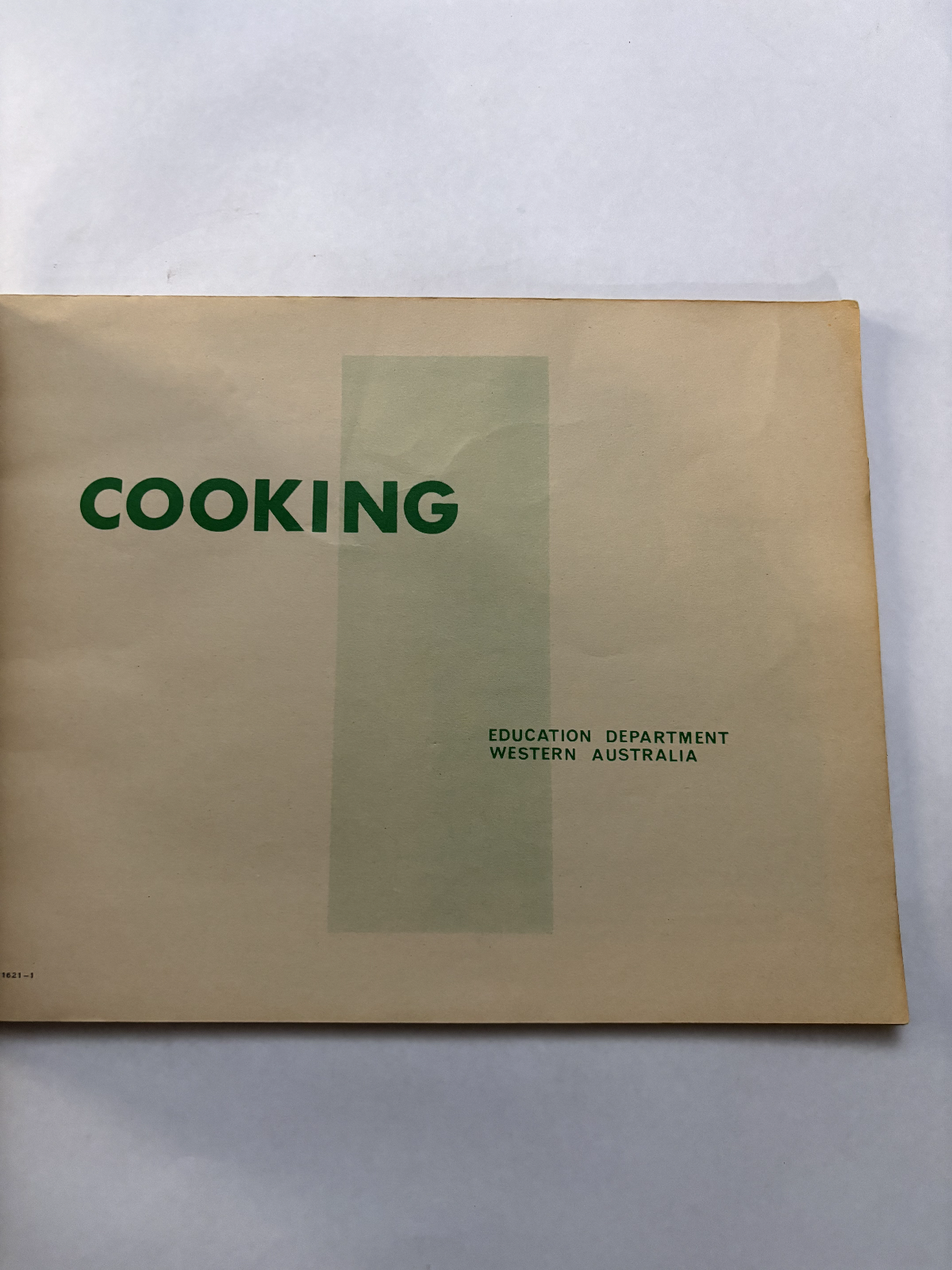 Cooking WA Education Dept book 1970s