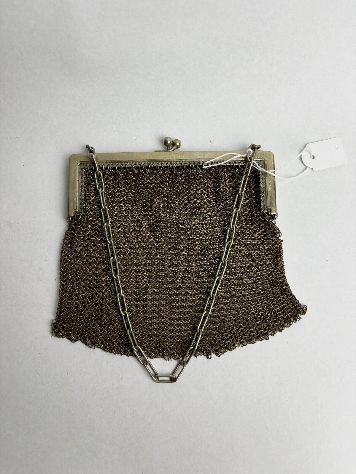 Antique Victorian Gilt Mesh Purse 13cm wide