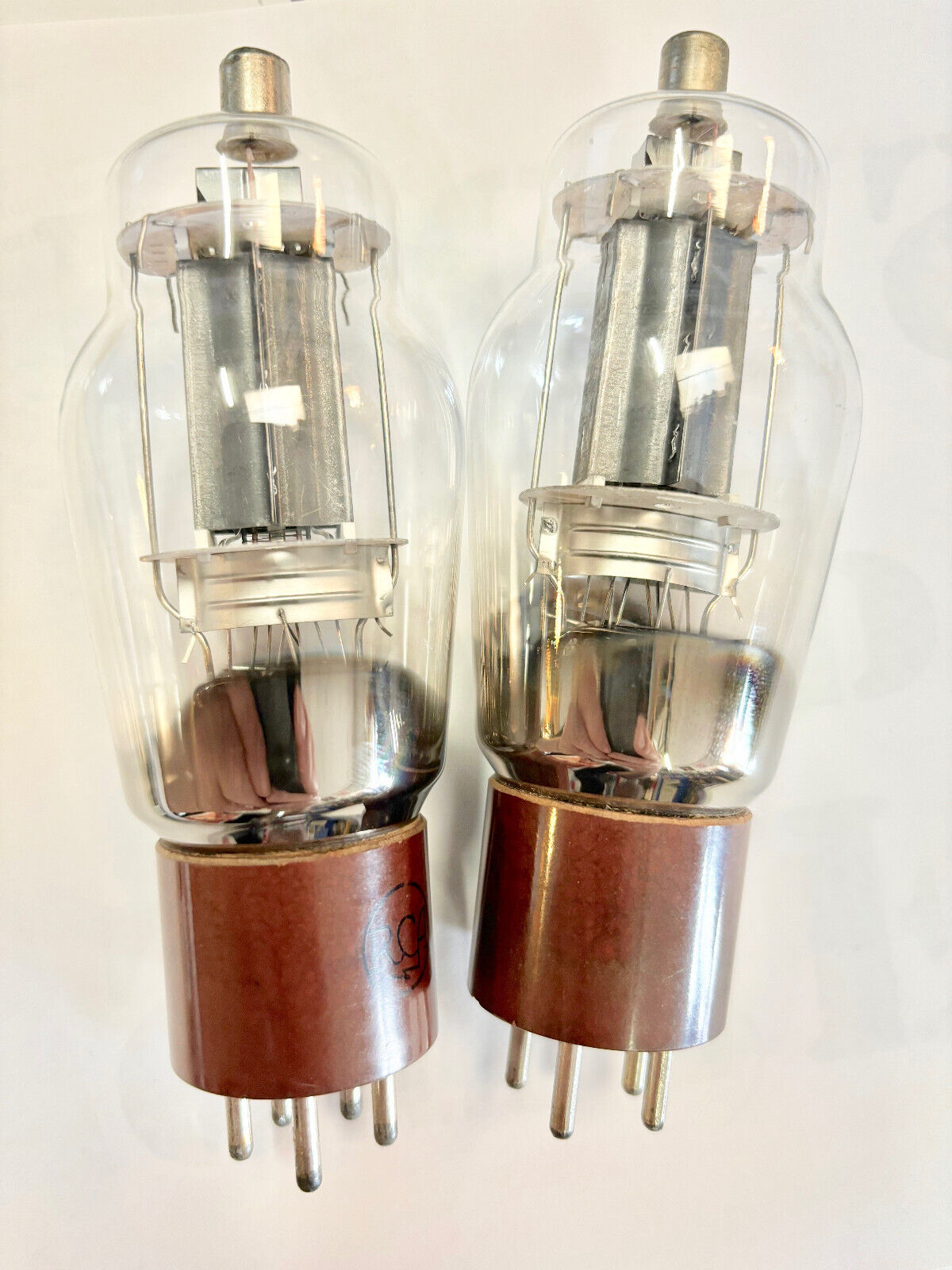 Pair of Original RADIOTRON 807 Vacuum Tube Valves (tested) marked Aust Military