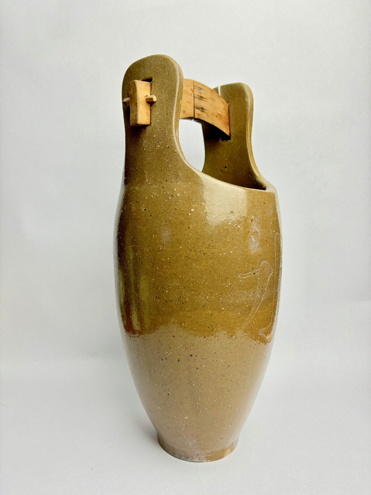 Vintage Japanese Jug with Timber Handle