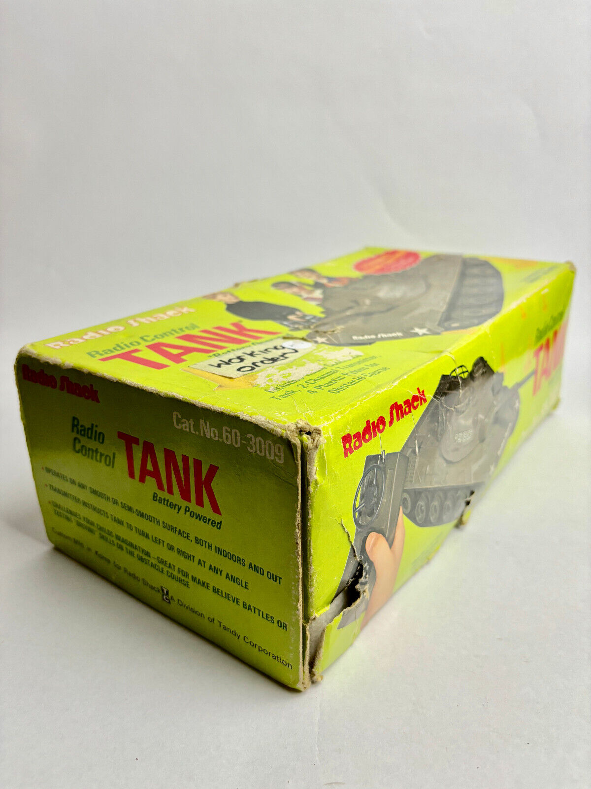 Vintage Radio Control Tank Radio Shack Original Box 1984 Vintage Toy