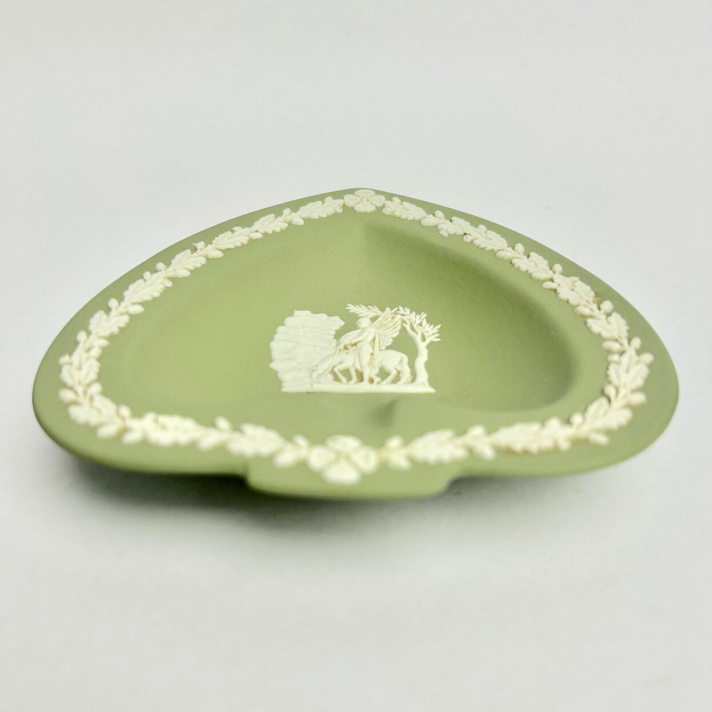 Antique Wedgwood Green Heart Plate
