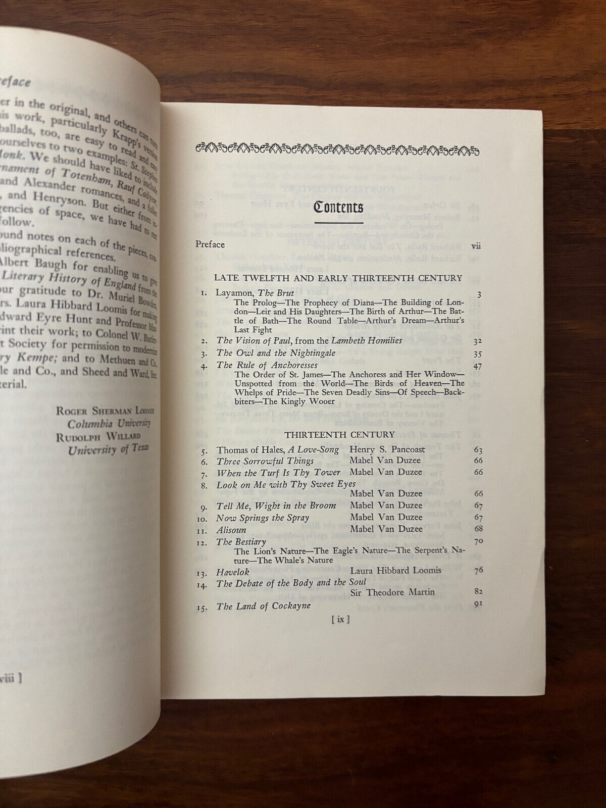 Medieval English Verse and Prose by Roger Loomis -Hardcover -1948 -Vintage Prose