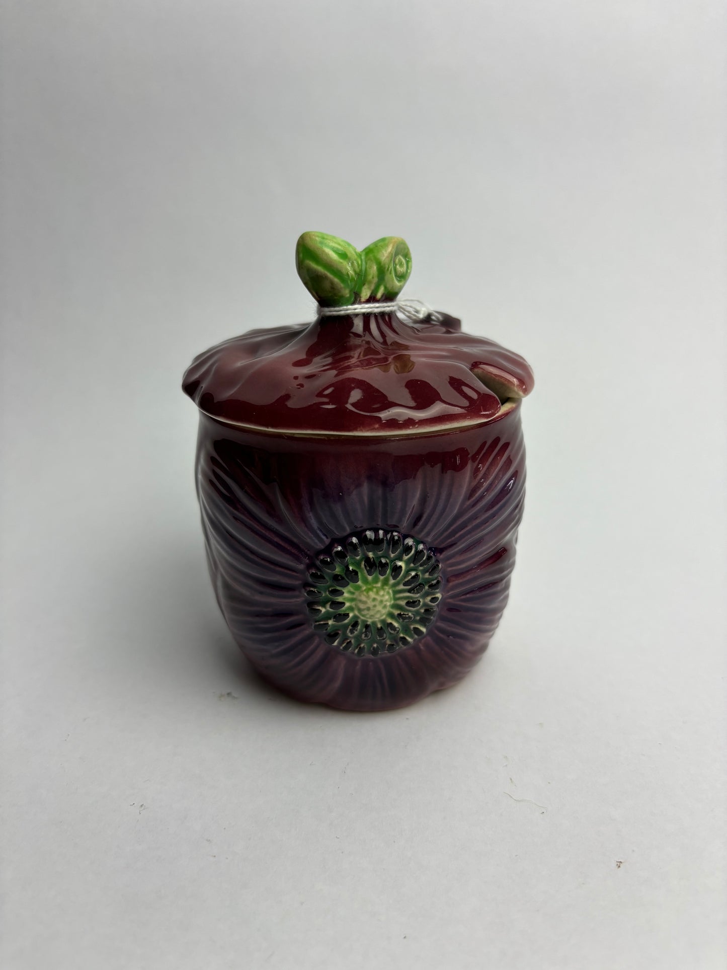 Anemone Majolica Jam Jar by Shorter & Son