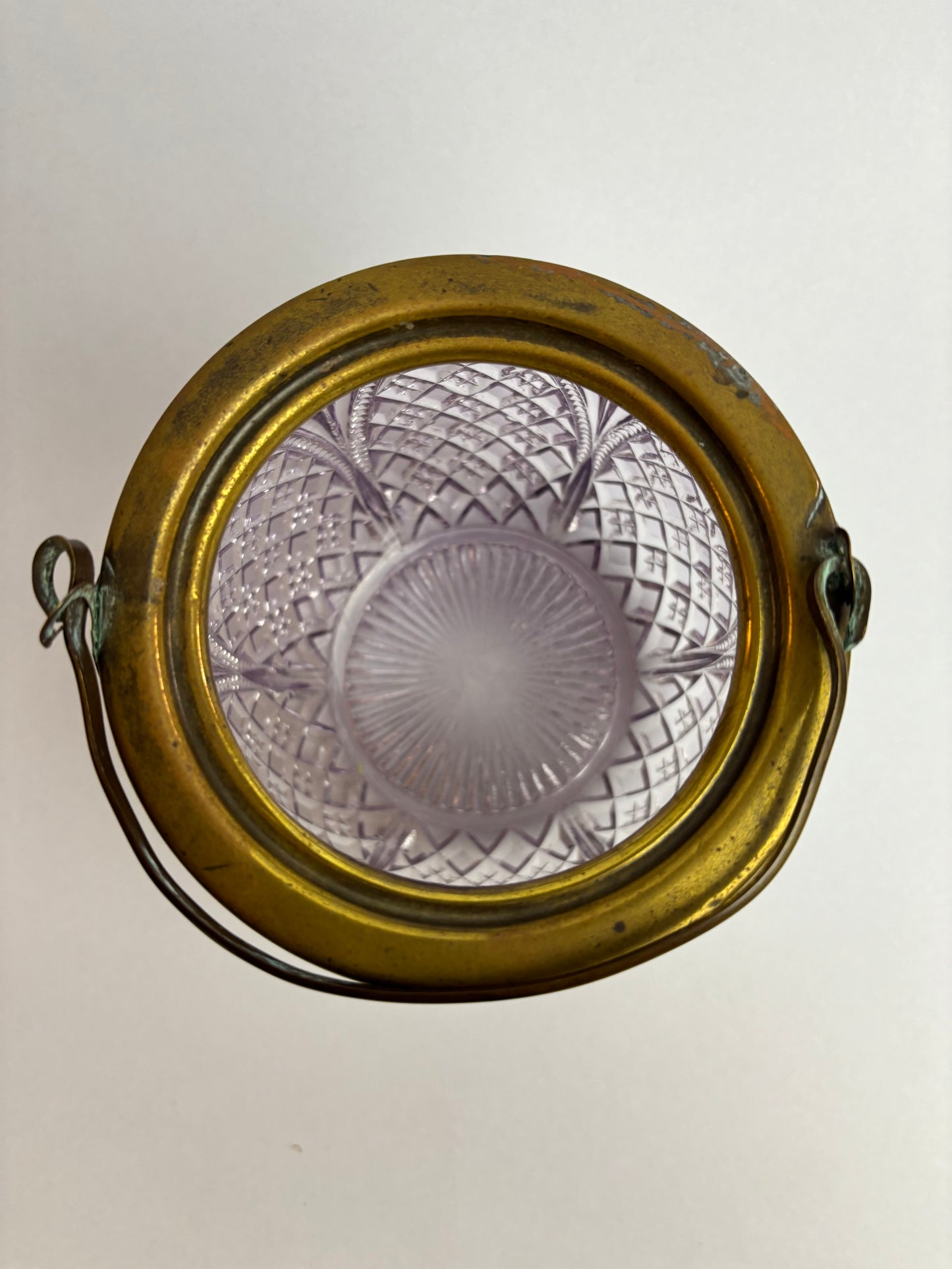 Antique Amethyst Glass Biscuit Barrel