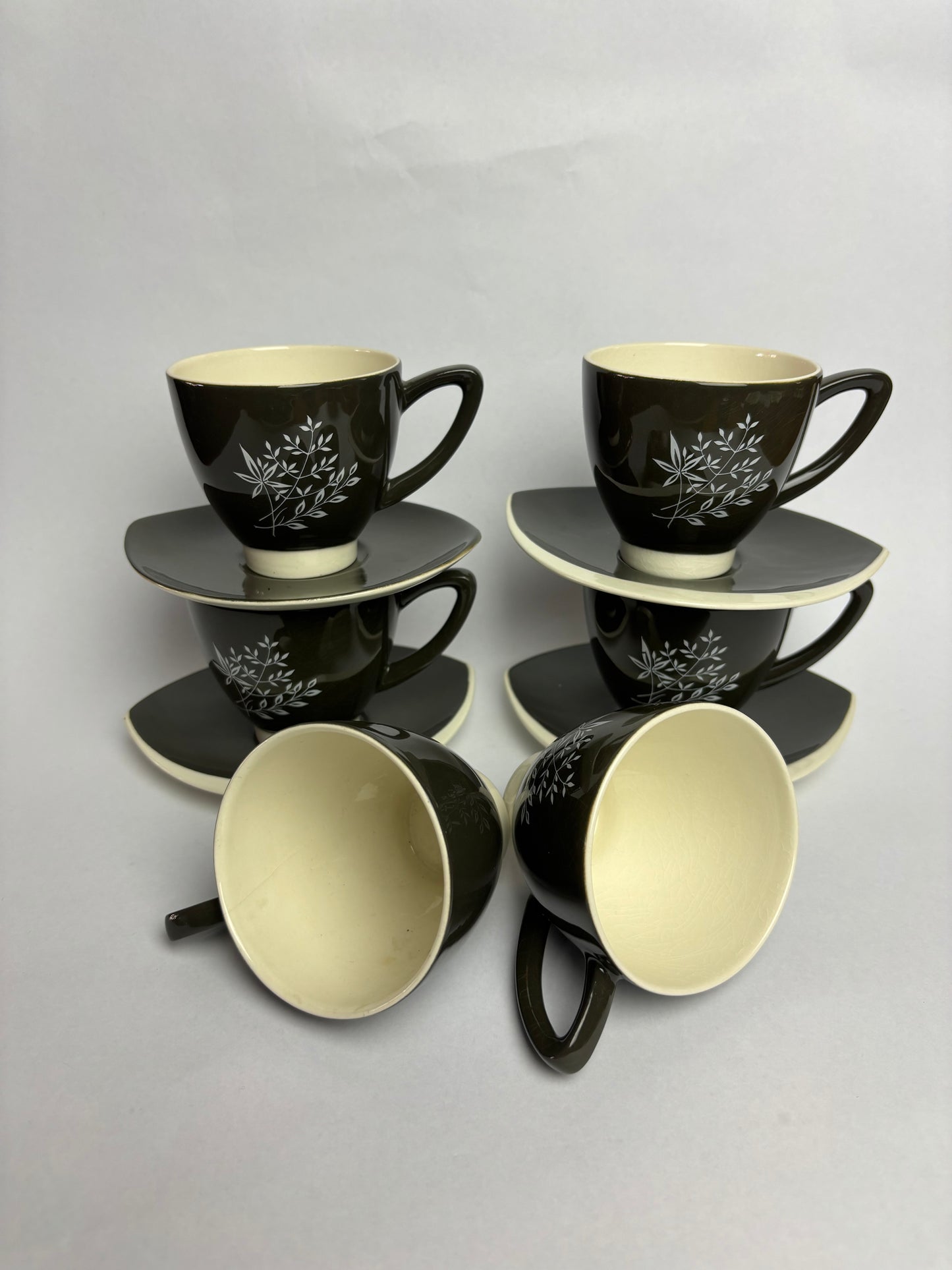Australian Design Carlton Ware Hand-painted 'Boomerang' Tea Set