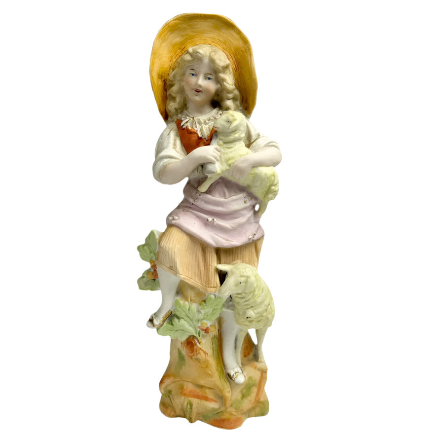 Pair of German Bisque Figurines 28cm