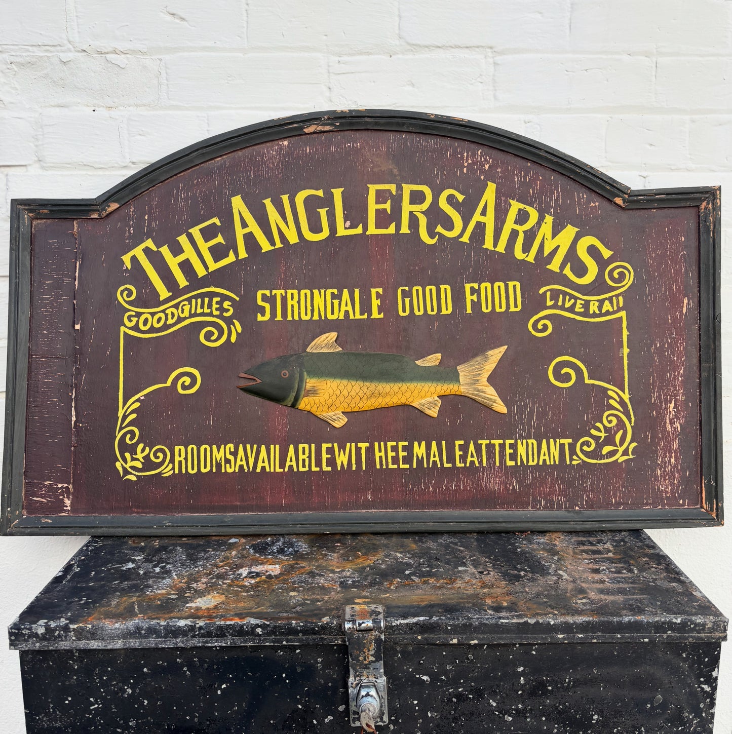 The Anglers Arm Sign
