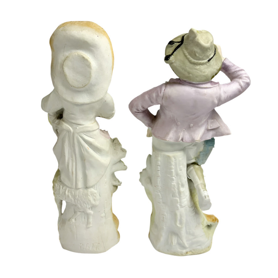 Pair of German Bisque Figurines 28cm