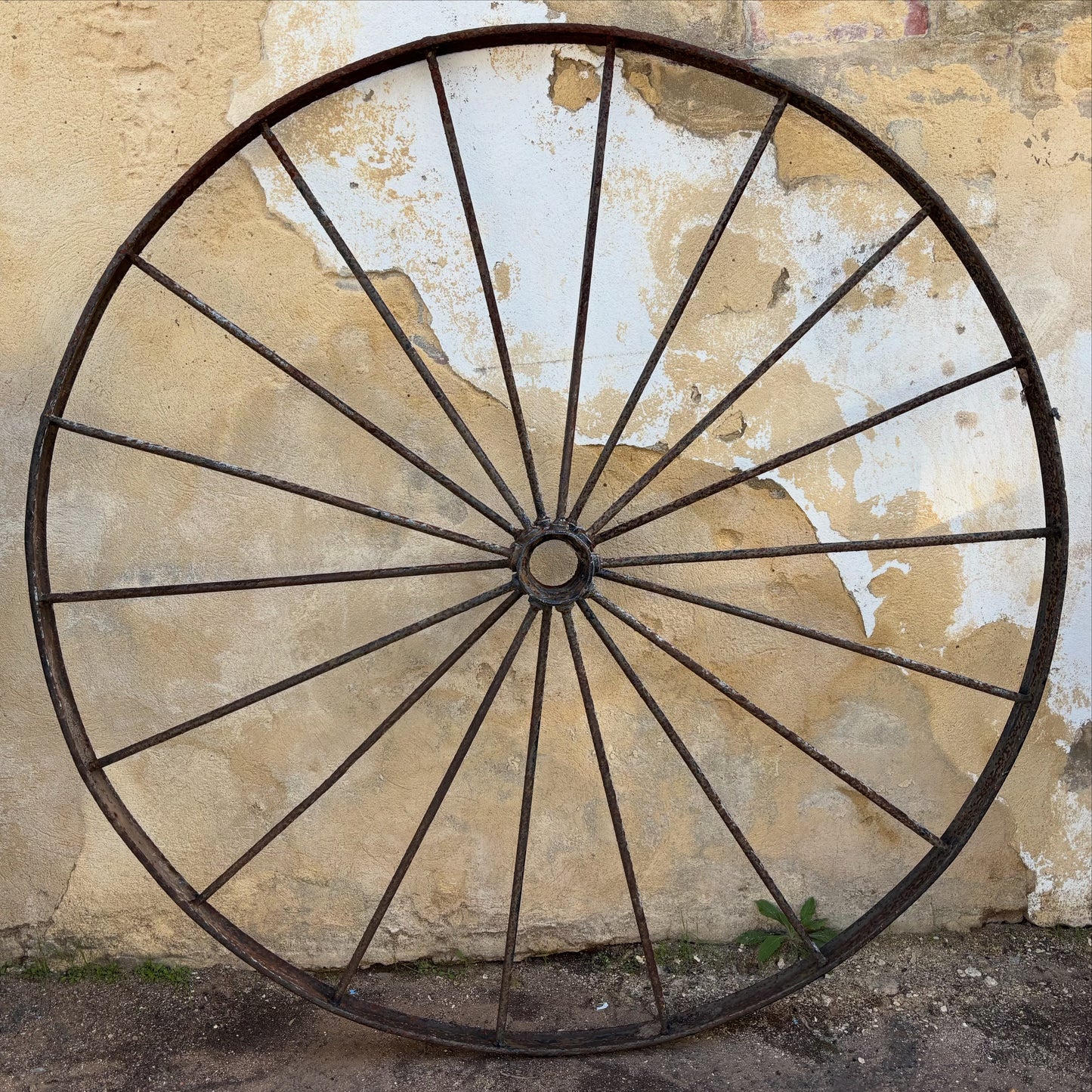 Antique Iron Wagon Wheel