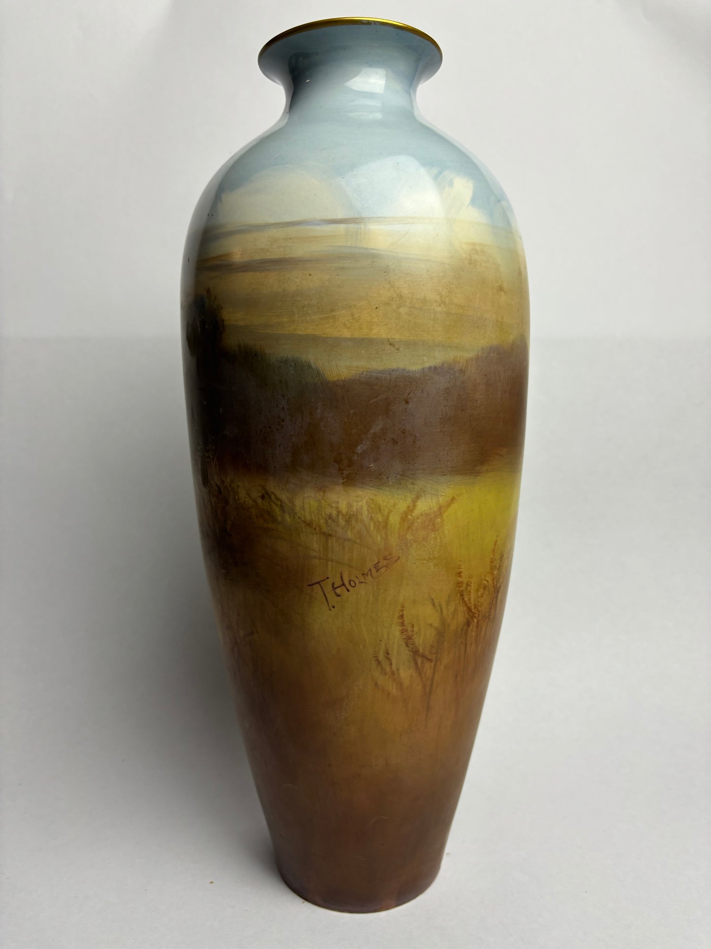 Pair of Hand-painted Winton Vases with Pheasants