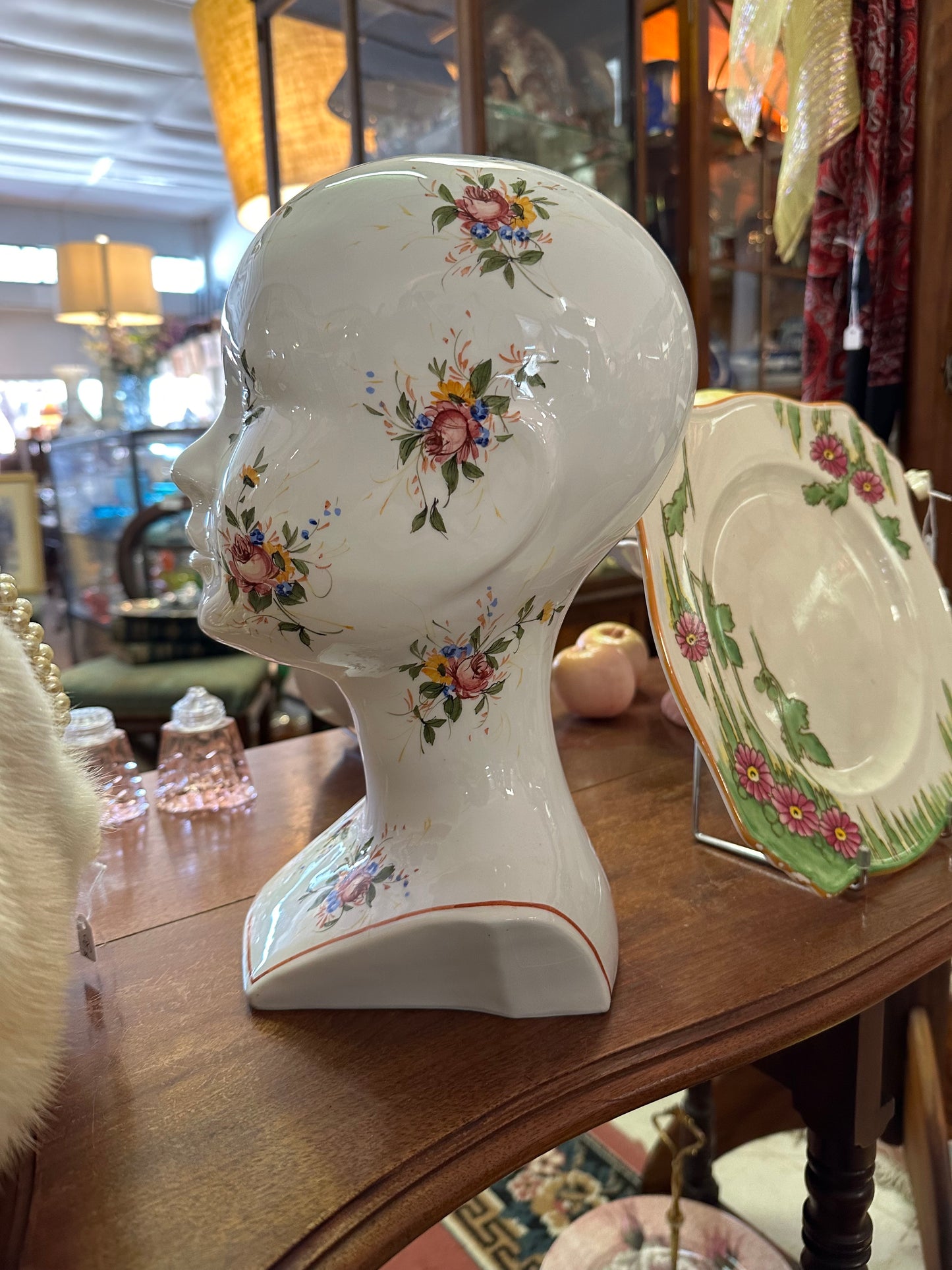 Vintage Italian Porcelain Head with Crazing