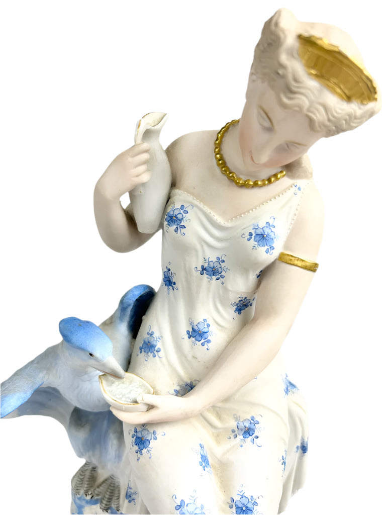 Old Paris Porcelain Neoclassical Goddess Figurine