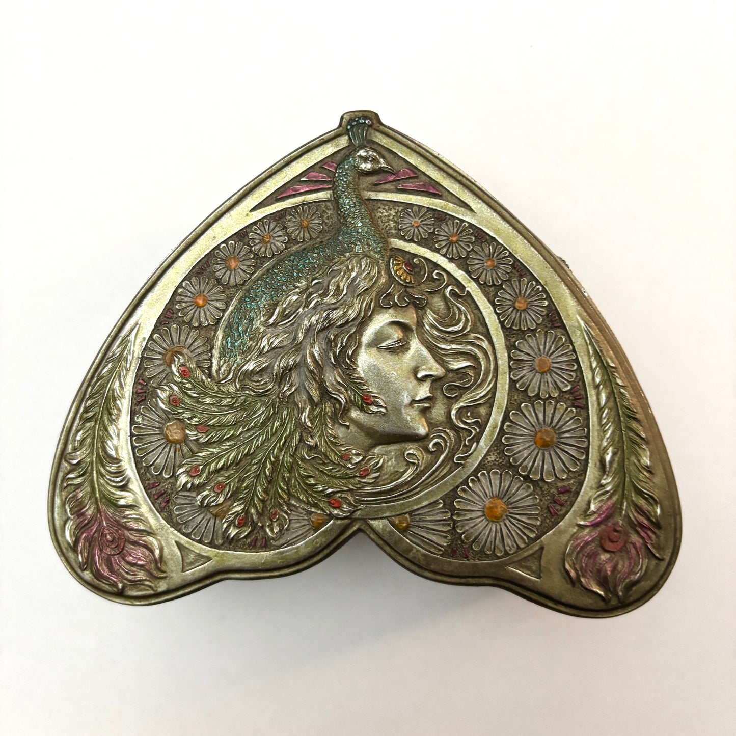 Vintage Veronese Art Nouveau Jewellery Box – Reproduction Resin