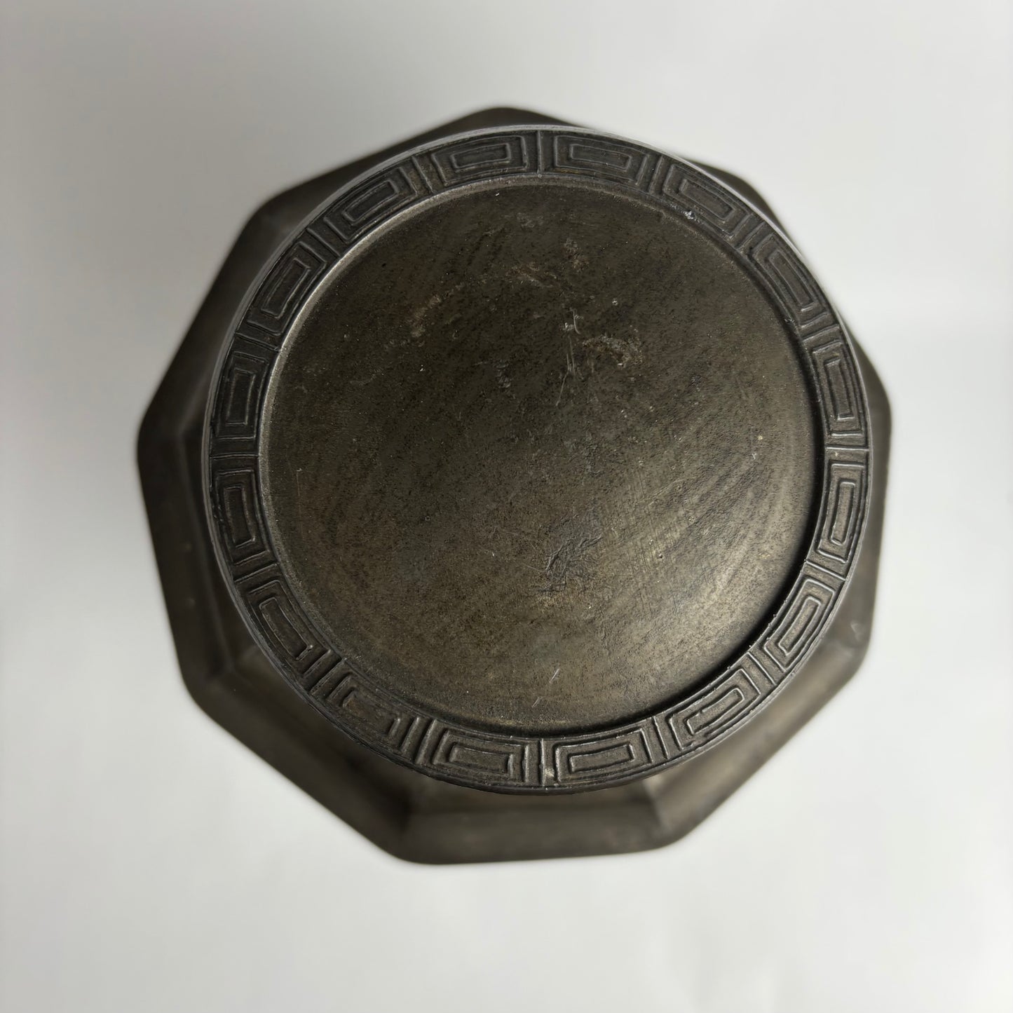Antique Bronze Asian Tea Caddy